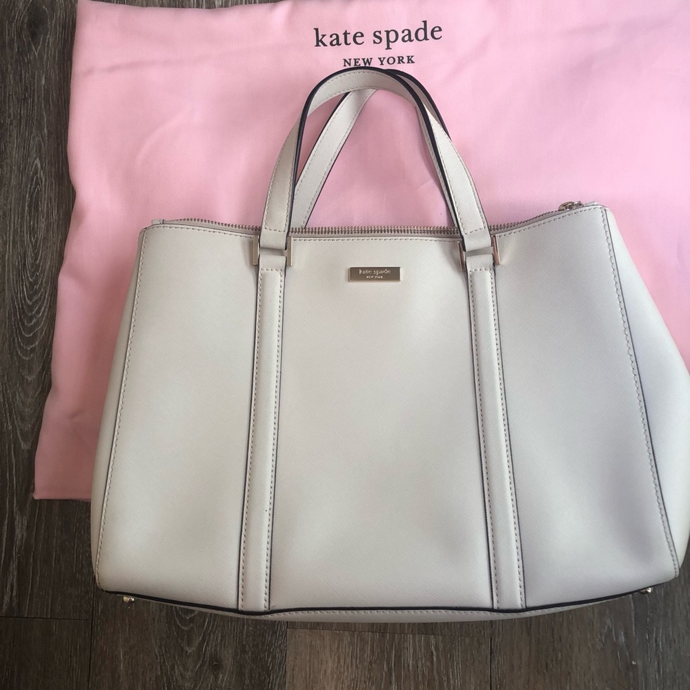 Kate Spade Large Satchel With Crossbody Strap EUC